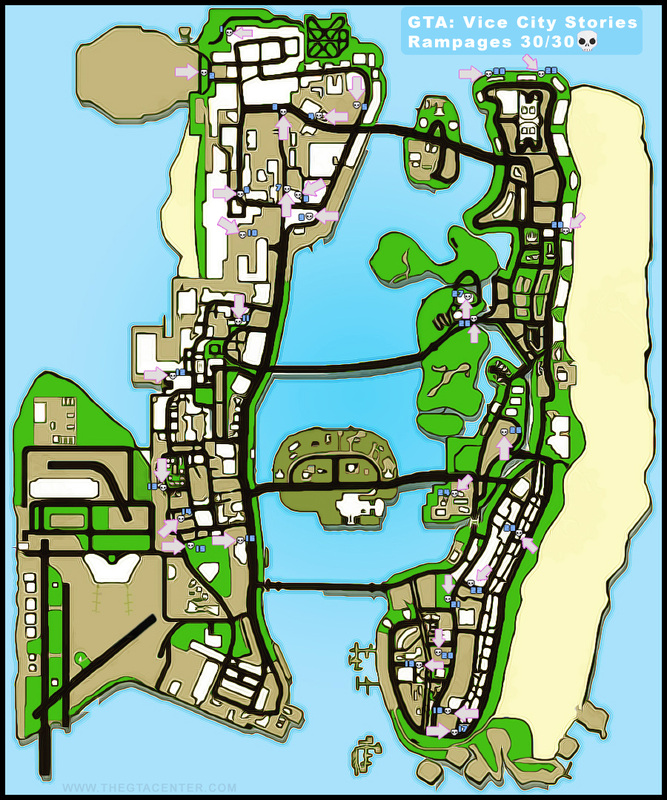 gta vice city stories weapons map